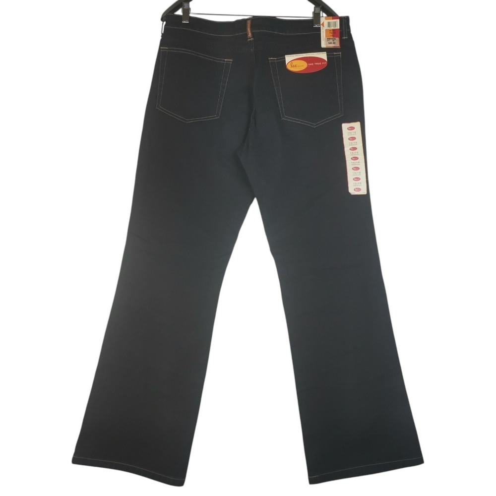 LEE Jeans one true fit womens 15/16 M 36x32 mid-rise black Stretch black NWT